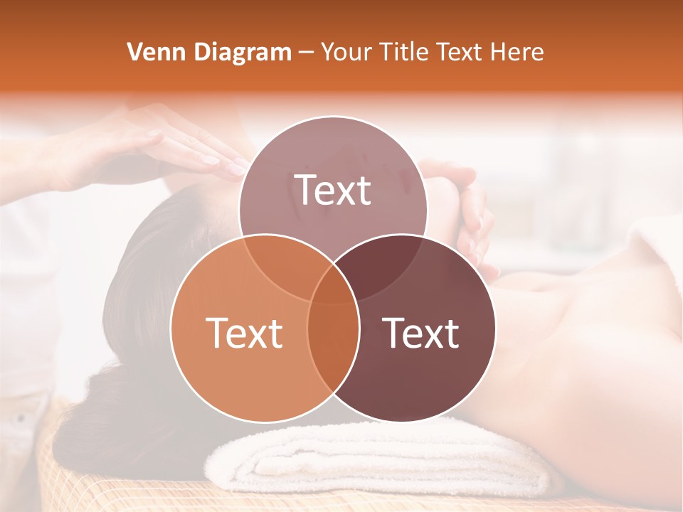 A Woman Getting A Facial Massage At A Spa PowerPoint Template