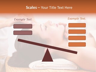 A Woman Getting A Facial Massage At A Spa PowerPoint Template