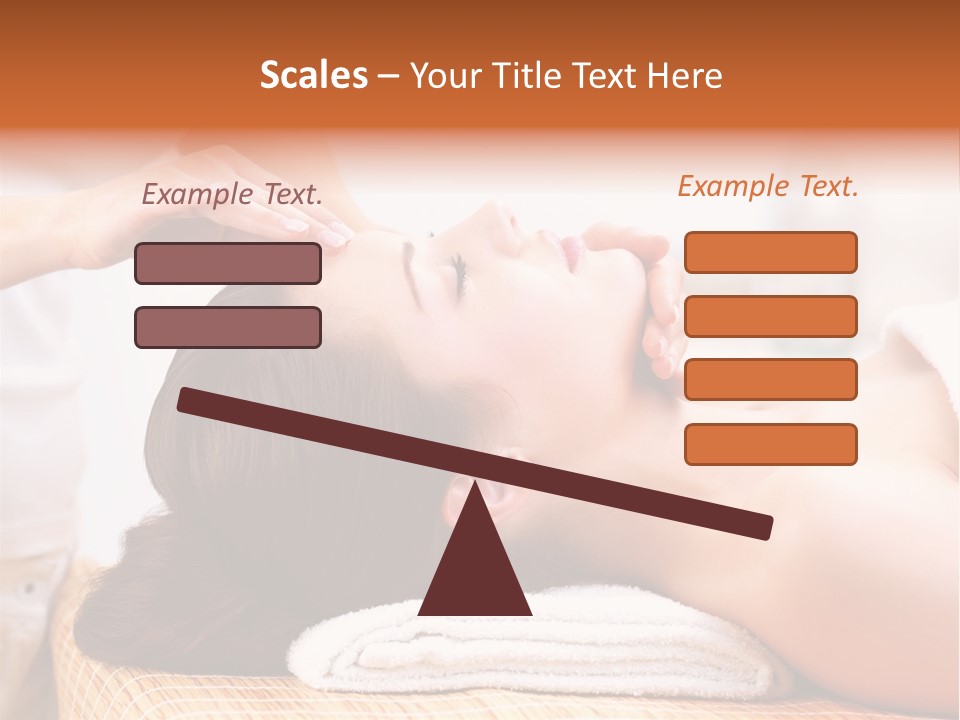 A Woman Getting A Facial Massage At A Spa PowerPoint Template