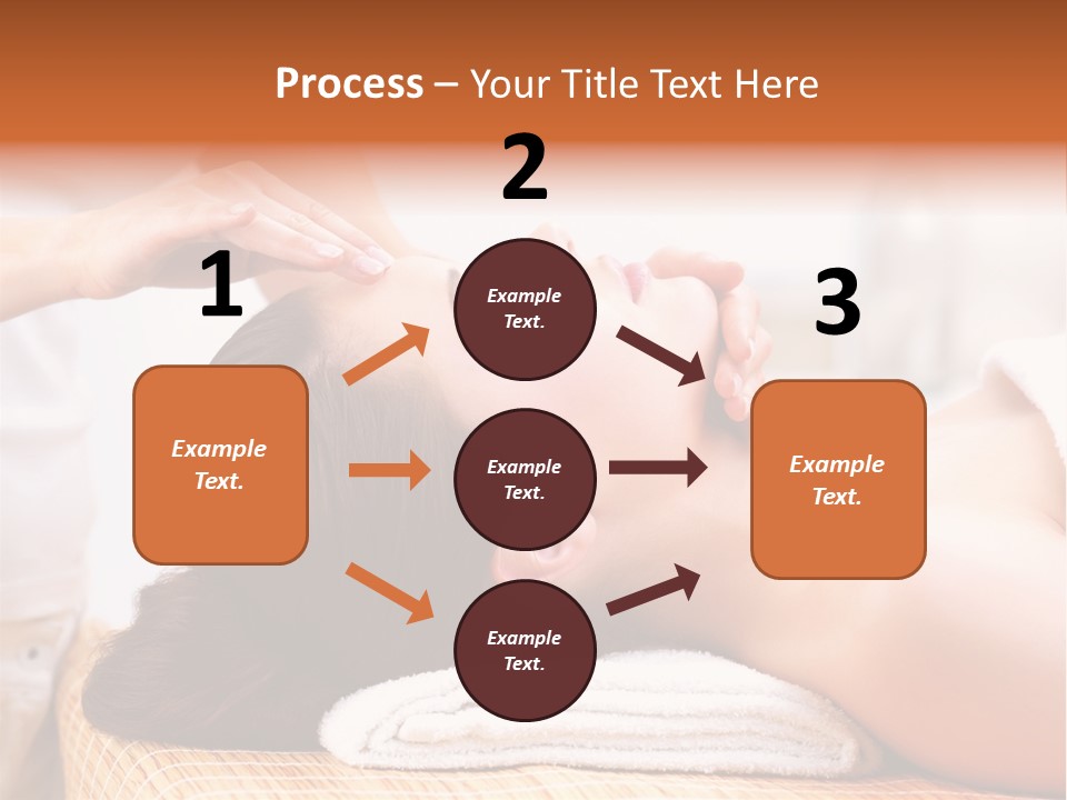 A Woman Getting A Facial Massage At A Spa PowerPoint Template