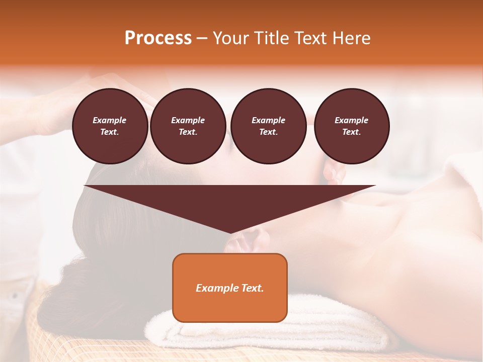 A Woman Getting A Facial Massage At A Spa PowerPoint Template