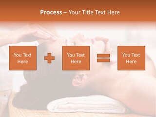 A Woman Getting A Facial Massage At A Spa PowerPoint Template