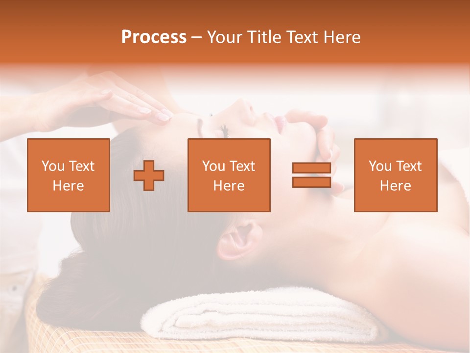 A Woman Getting A Facial Massage At A Spa PowerPoint Template