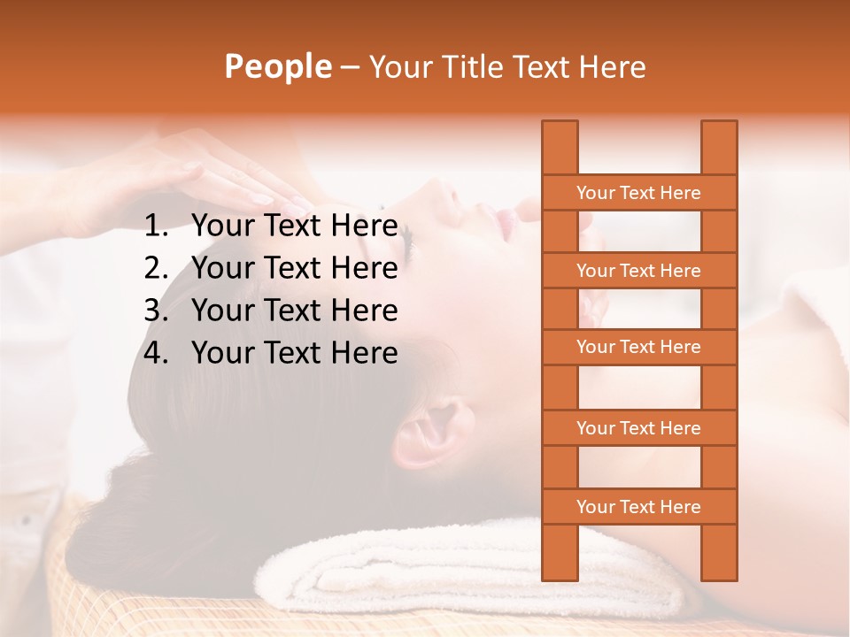 A Woman Getting A Facial Massage At A Spa PowerPoint Template