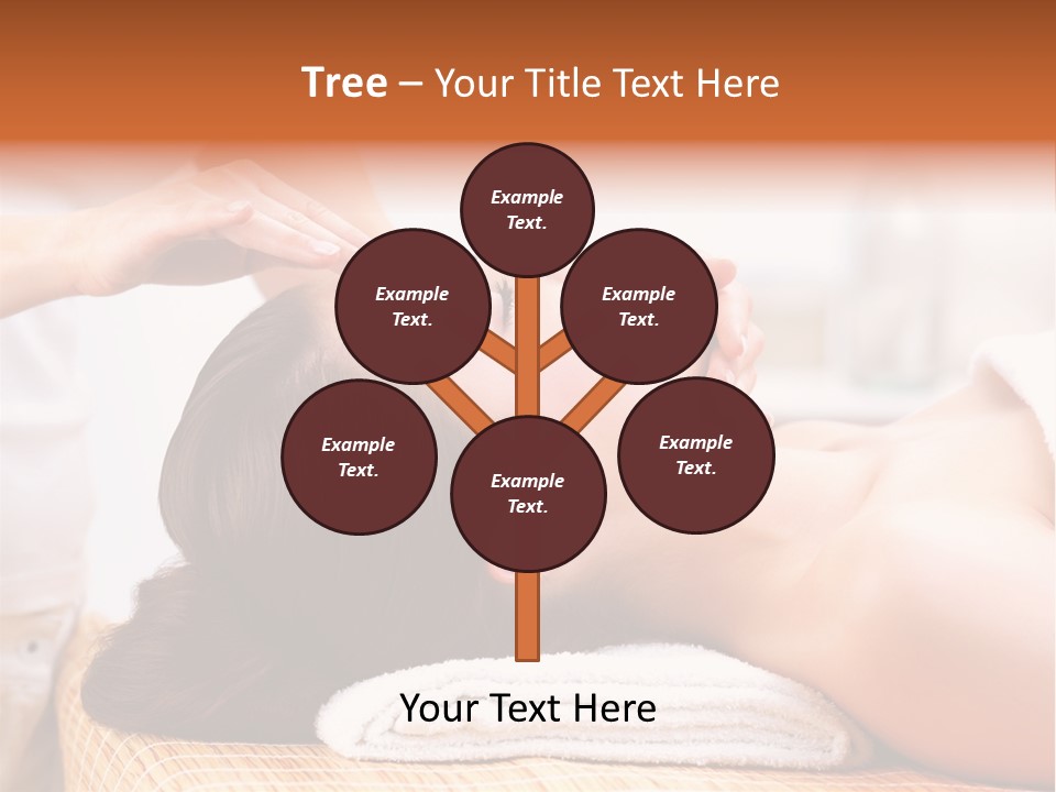 A Woman Getting A Facial Massage At A Spa PowerPoint Template