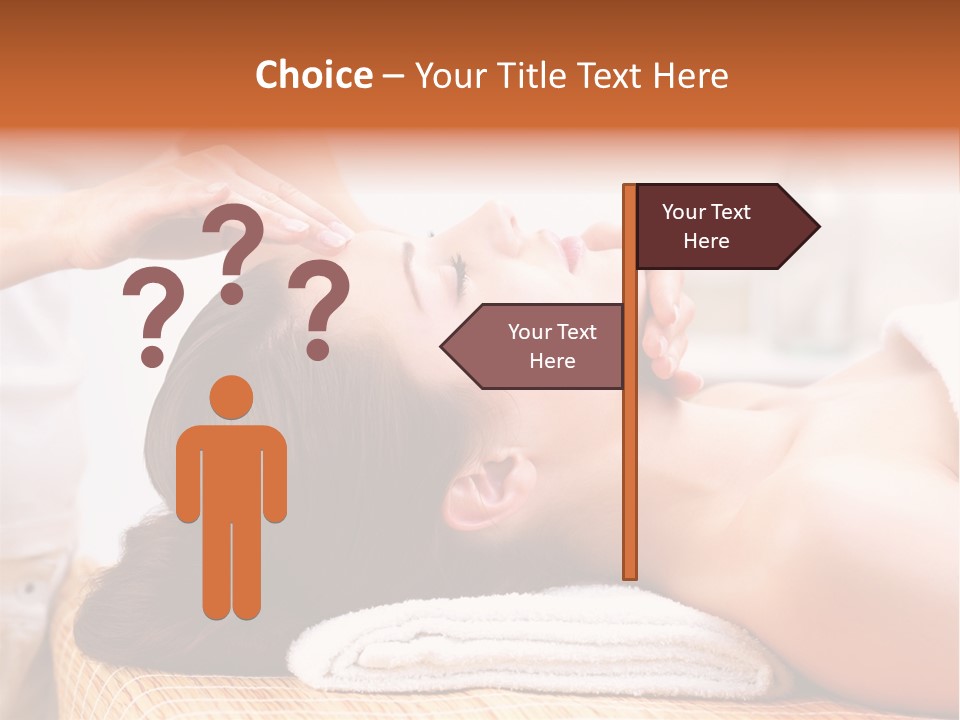 A Woman Getting A Facial Massage At A Spa PowerPoint Template