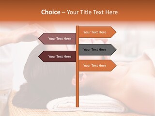 A Woman Getting A Facial Massage At A Spa PowerPoint Template