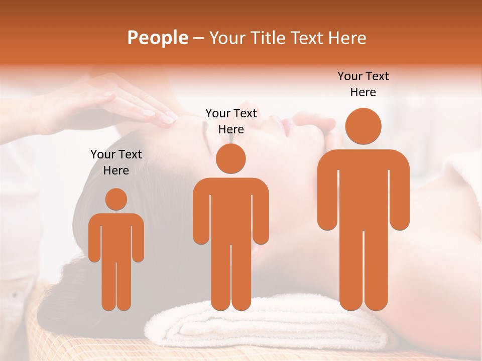 A Woman Getting A Facial Massage At A Spa PowerPoint Template