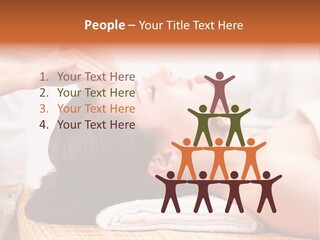A Woman Getting A Facial Massage At A Spa PowerPoint Template