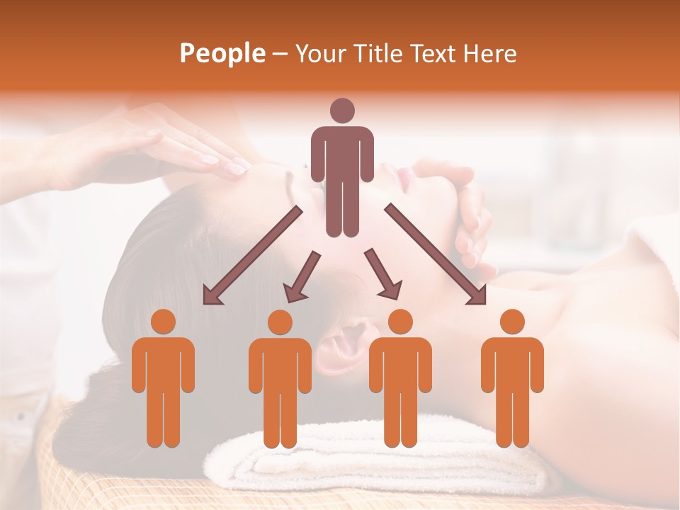 A Woman Getting A Facial Massage At A Spa PowerPoint Template