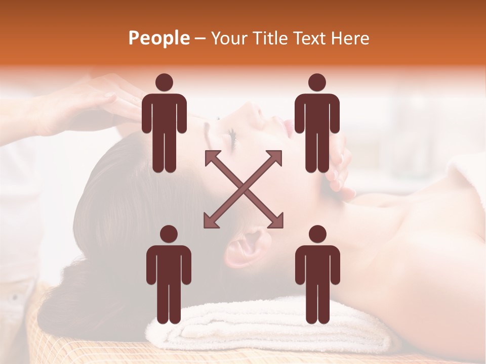 A Woman Getting A Facial Massage At A Spa PowerPoint Template