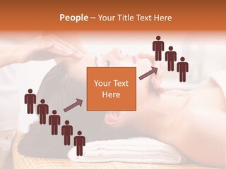 A Woman Getting A Facial Massage At A Spa PowerPoint Template