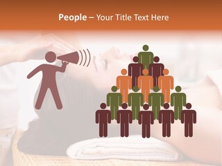 A Woman Getting A Facial Massage At A Spa PowerPoint Template