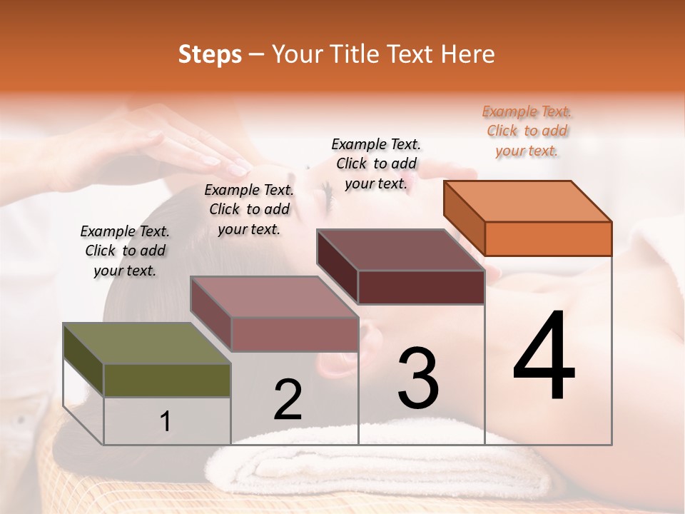 A Woman Getting A Facial Massage At A Spa PowerPoint Template