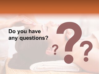 A Woman Getting A Facial Massage At A Spa PowerPoint Template