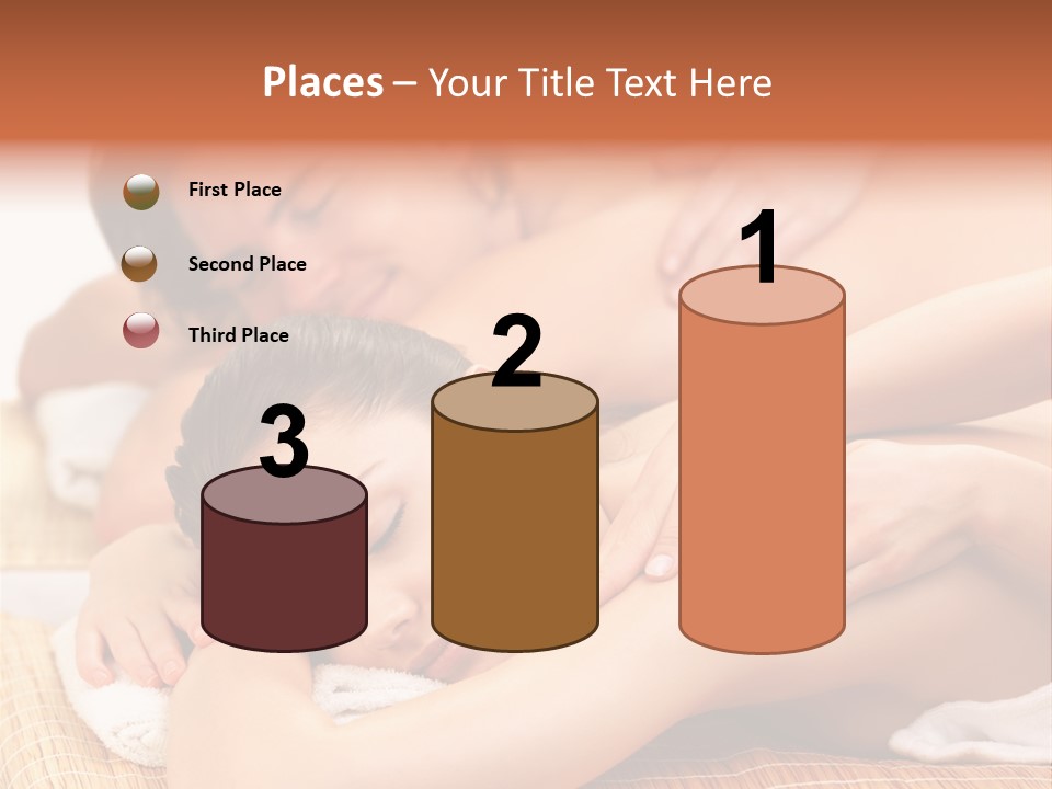 A Woman Getting A Back Massage From A Man PowerPoint Template