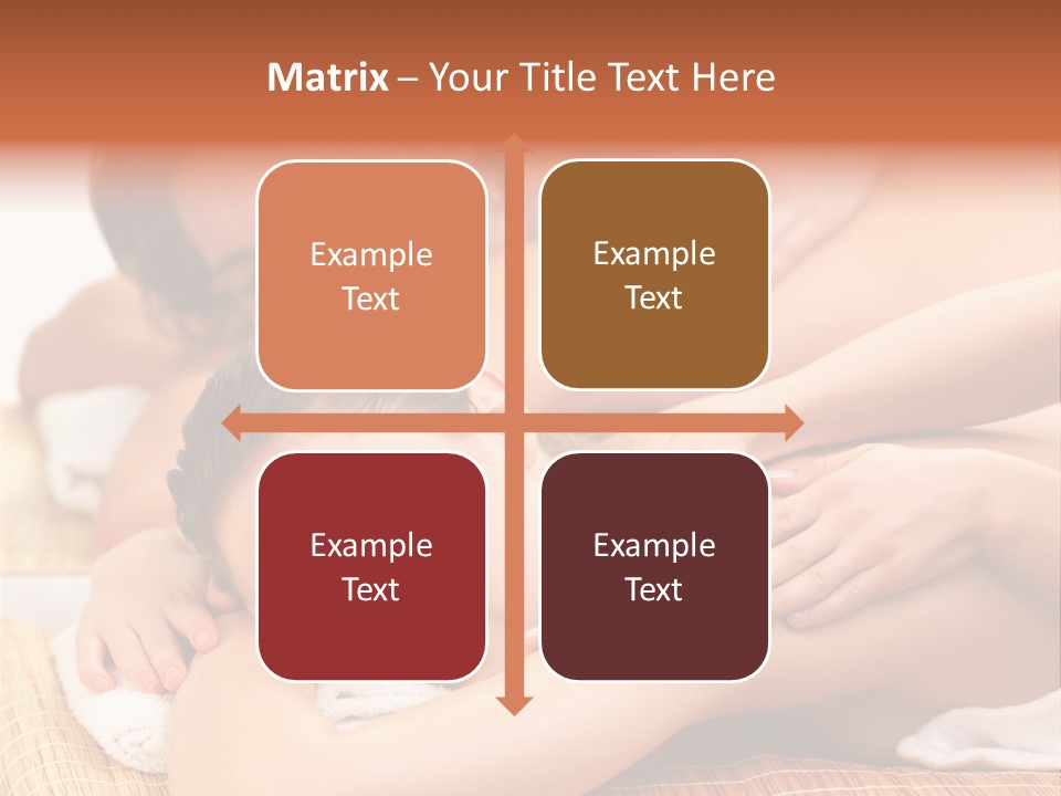 A Woman Getting A Back Massage From A Man PowerPoint Template