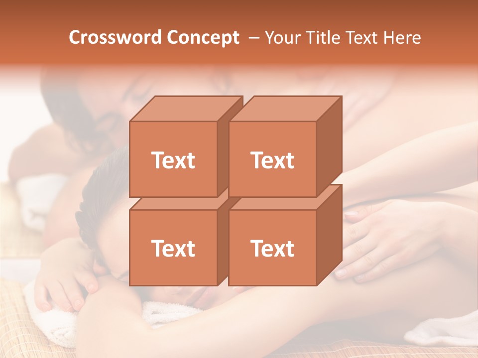 A Woman Getting A Back Massage From A Man PowerPoint Template