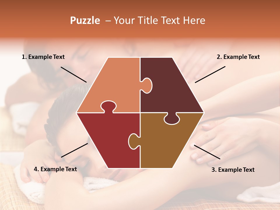 A Woman Getting A Back Massage From A Man PowerPoint Template