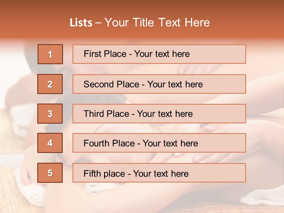 A Woman Getting A Back Massage From A Man PowerPoint Template