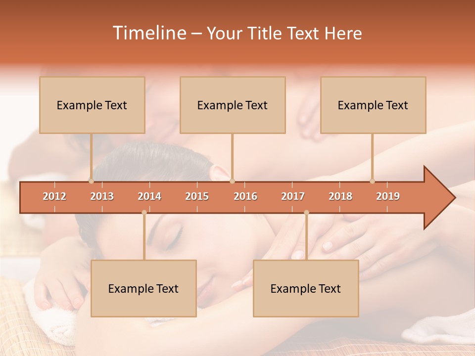 A Woman Getting A Back Massage From A Man PowerPoint Template