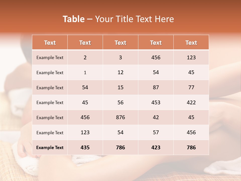 A Woman Getting A Back Massage From A Man PowerPoint Template