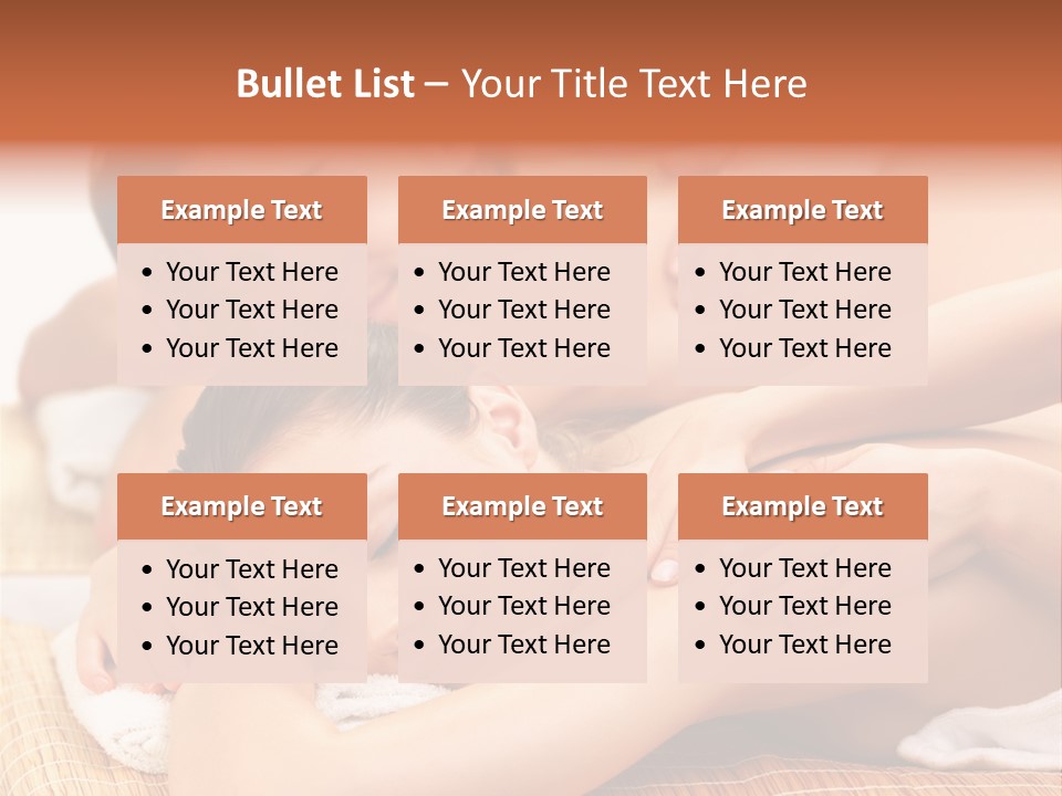 A Woman Getting A Back Massage From A Man PowerPoint Template