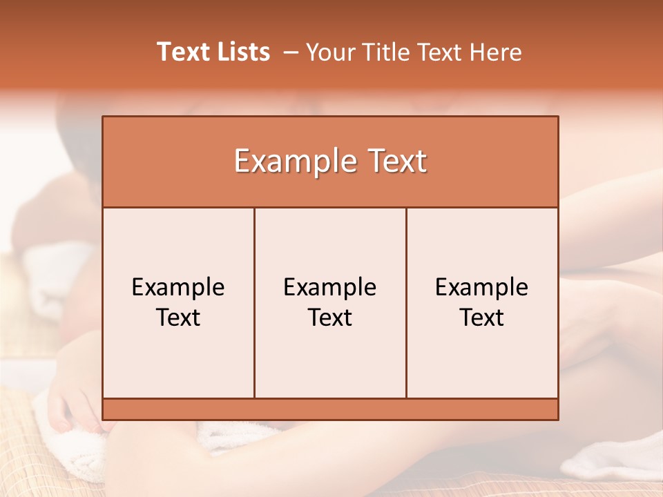 A Woman Getting A Back Massage From A Man PowerPoint Template