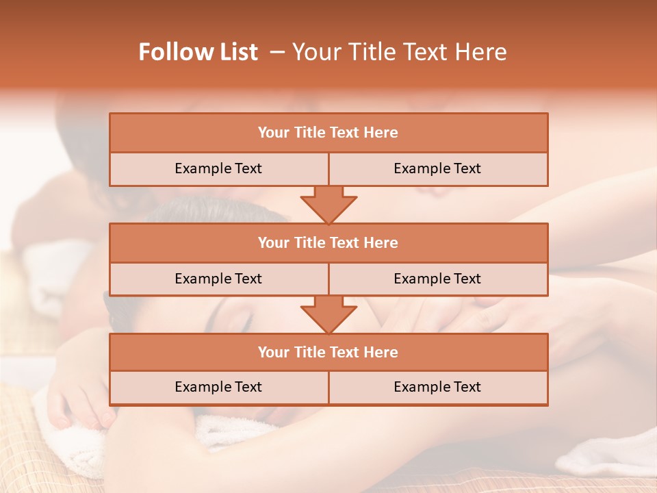 A Woman Getting A Back Massage From A Man PowerPoint Template