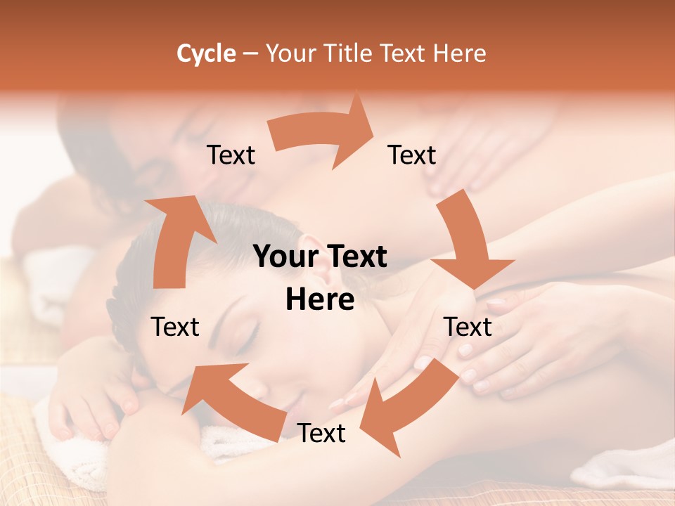 A Woman Getting A Back Massage From A Man PowerPoint Template