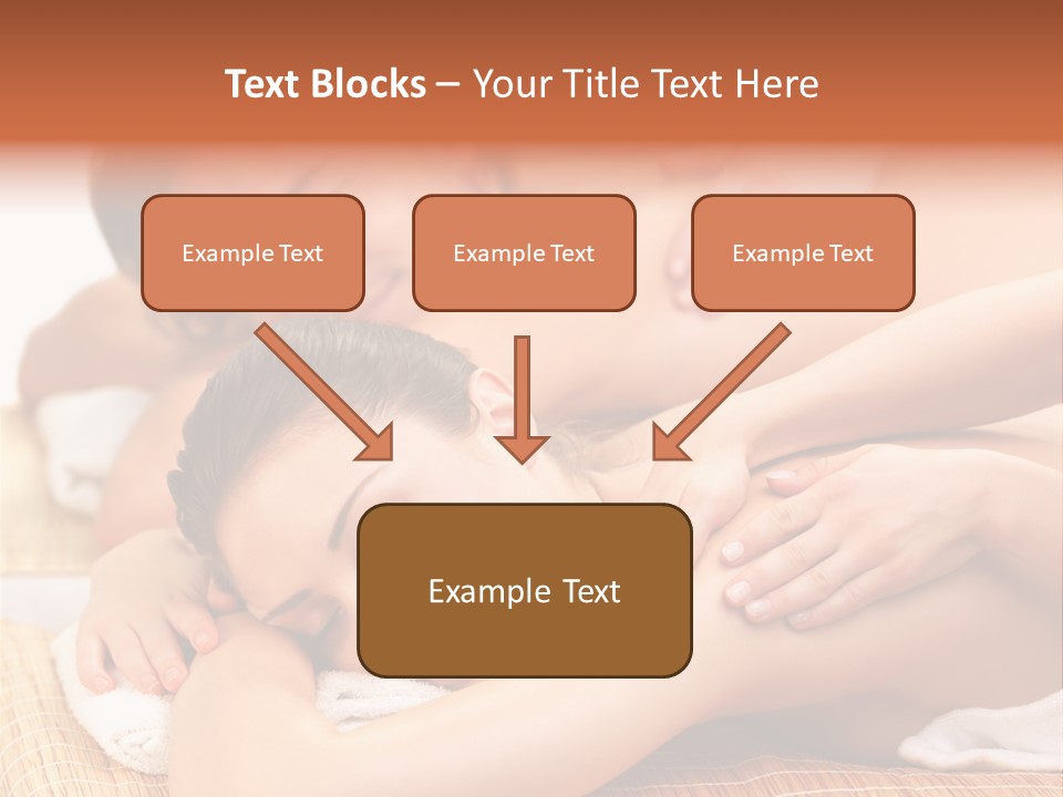 A Woman Getting A Back Massage From A Man PowerPoint Template