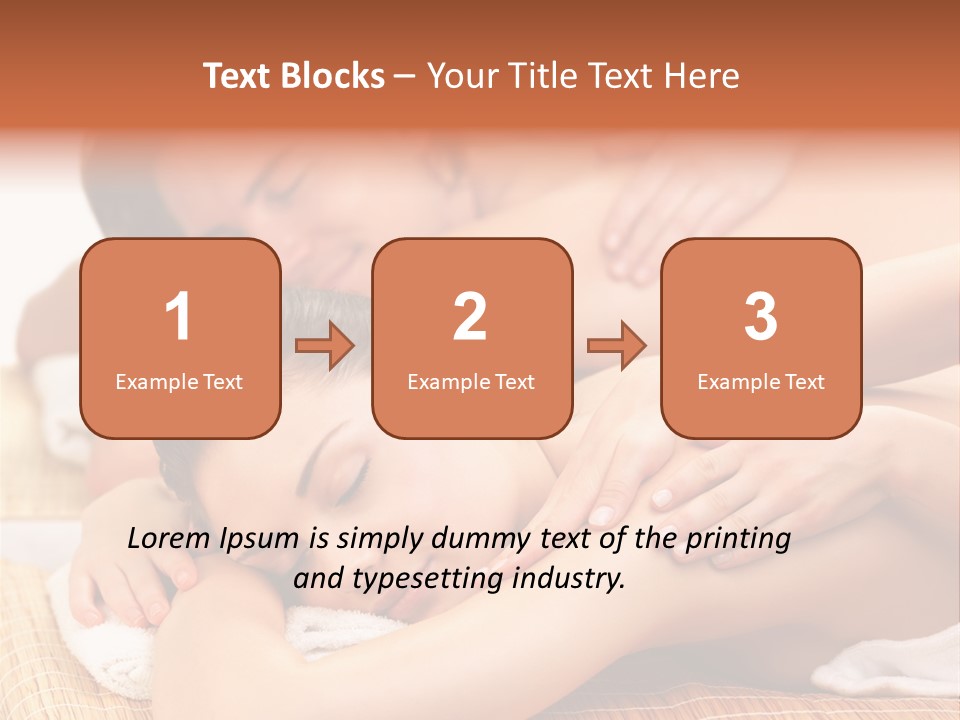 A Woman Getting A Back Massage From A Man PowerPoint Template