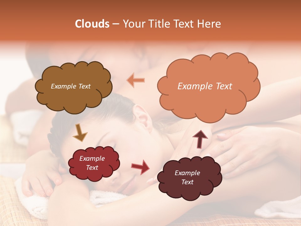 A Woman Getting A Back Massage From A Man PowerPoint Template