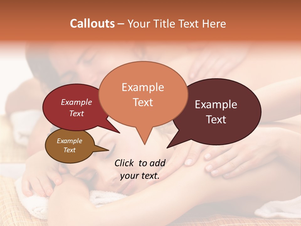 A Woman Getting A Back Massage From A Man PowerPoint Template