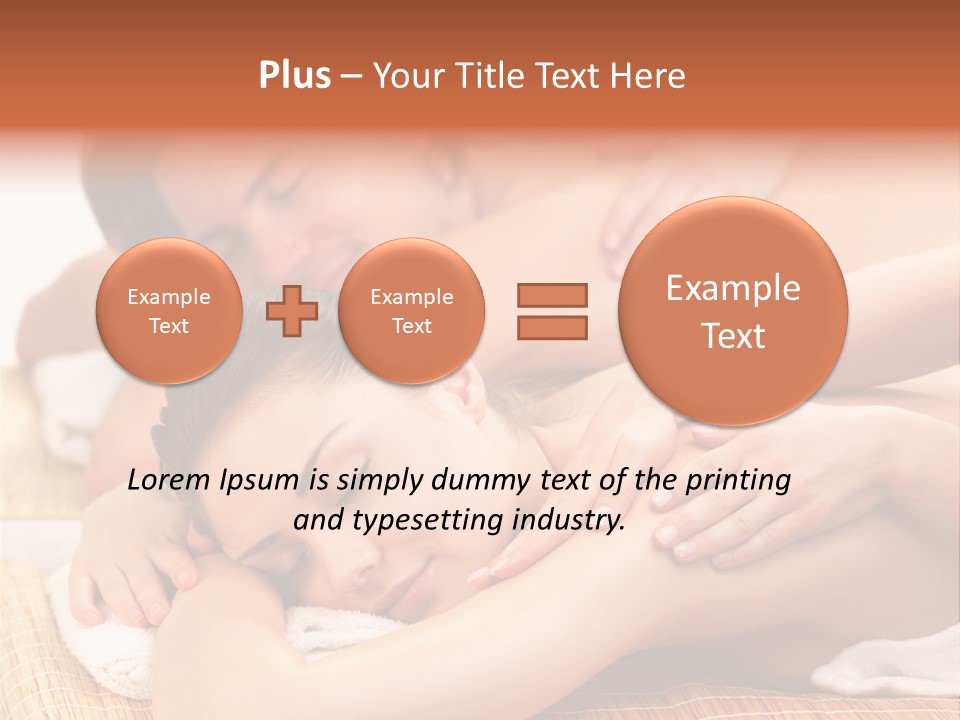 A Woman Getting A Back Massage From A Man PowerPoint Template