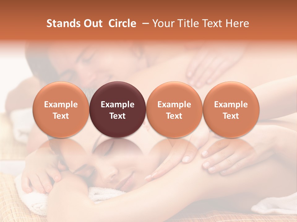 A Woman Getting A Back Massage From A Man PowerPoint Template