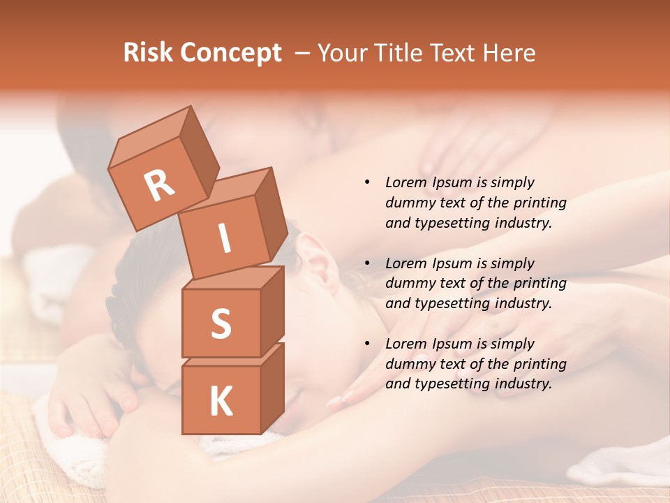 A Woman Getting A Back Massage From A Man PowerPoint Template