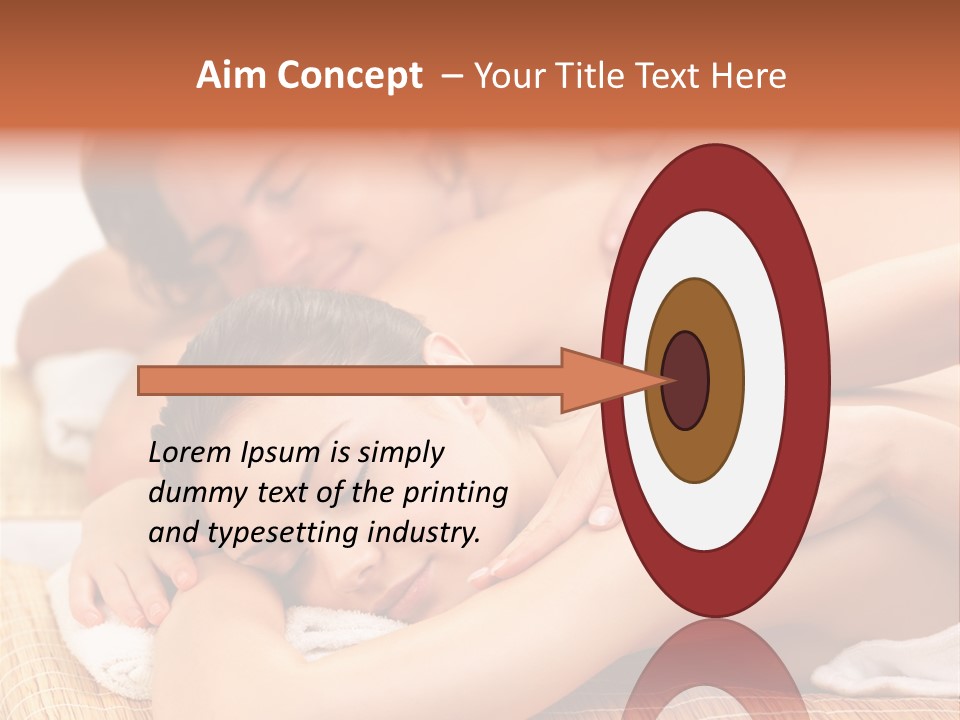 A Woman Getting A Back Massage From A Man PowerPoint Template