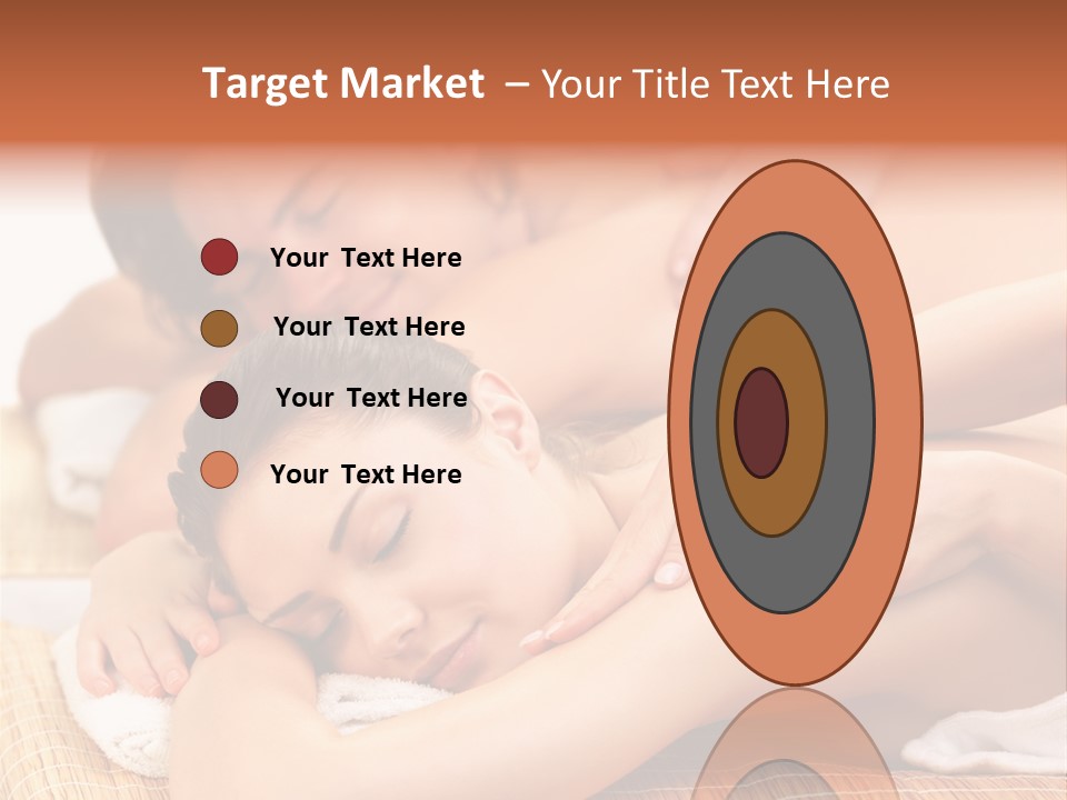 A Woman Getting A Back Massage From A Man PowerPoint Template