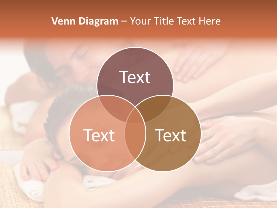 A Woman Getting A Back Massage From A Man PowerPoint Template