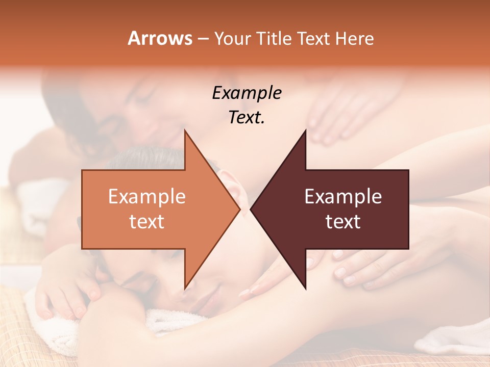 A Woman Getting A Back Massage From A Man PowerPoint Template