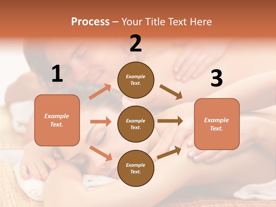 A Woman Getting A Back Massage From A Man PowerPoint Template