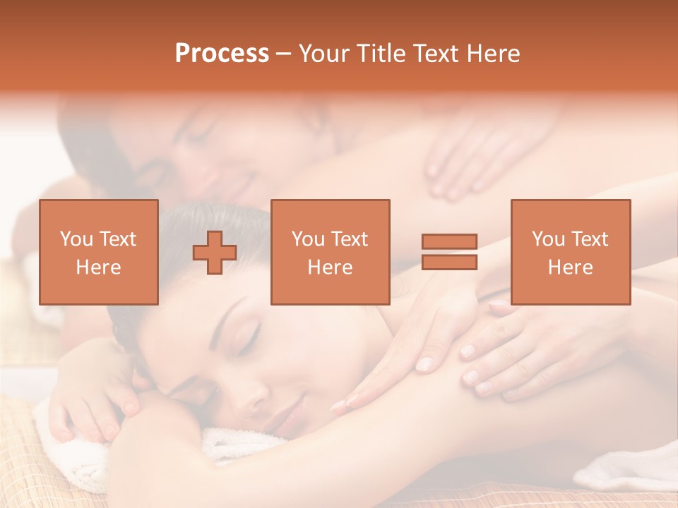 A Woman Getting A Back Massage From A Man PowerPoint Template
