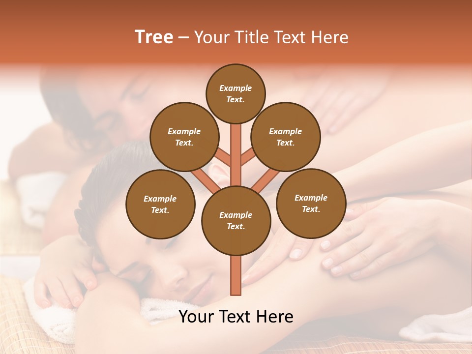 A Woman Getting A Back Massage From A Man PowerPoint Template