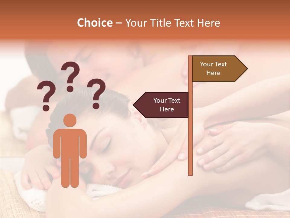 A Woman Getting A Back Massage From A Man PowerPoint Template
