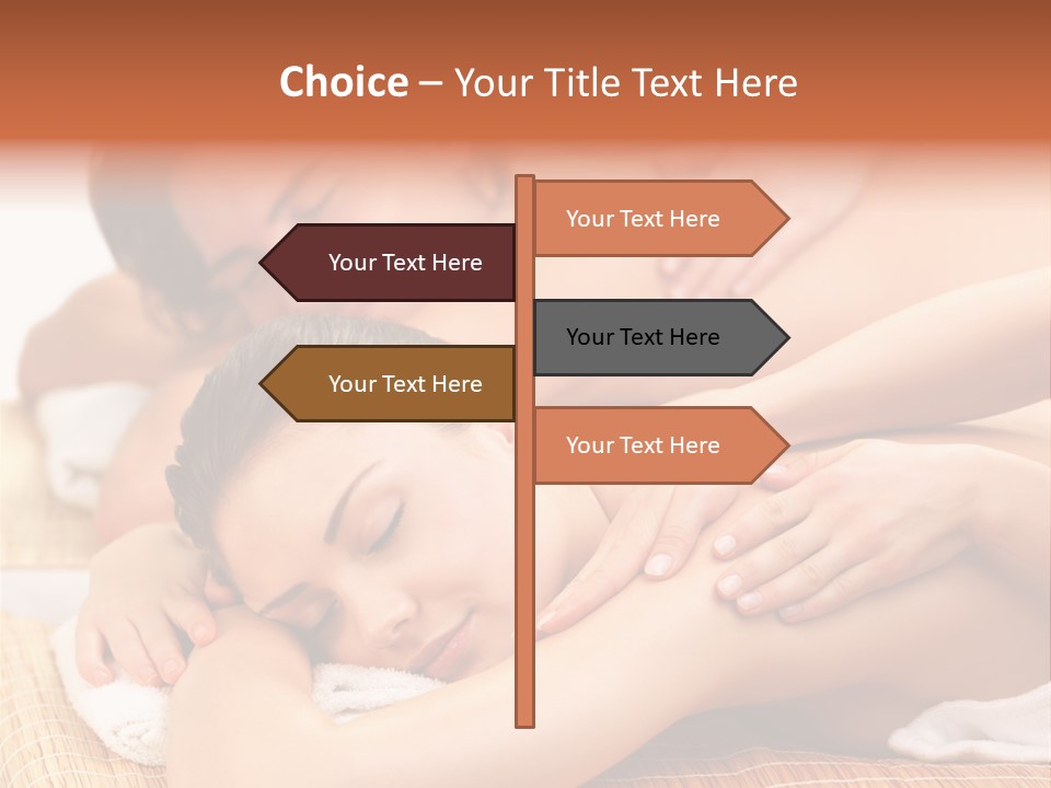 A Woman Getting A Back Massage From A Man PowerPoint Template