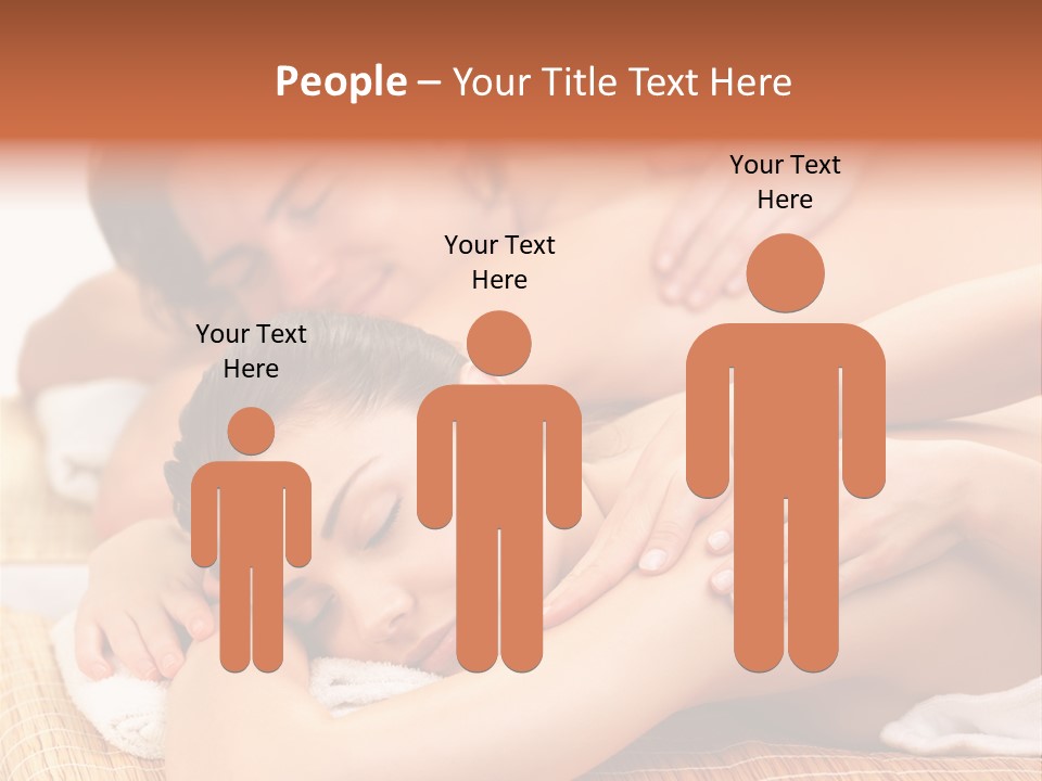 A Woman Getting A Back Massage From A Man PowerPoint Template