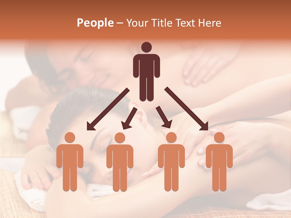 A Woman Getting A Back Massage From A Man PowerPoint Template