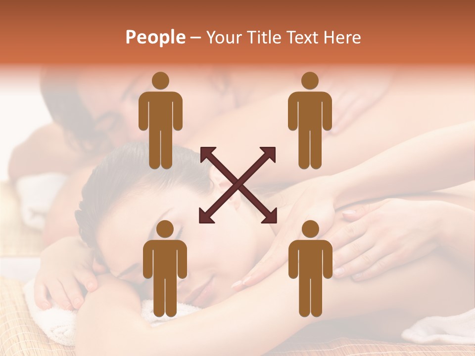 A Woman Getting A Back Massage From A Man PowerPoint Template
