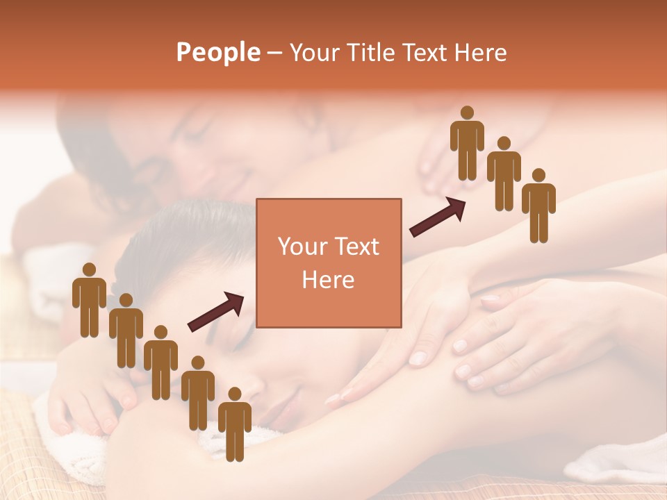 A Woman Getting A Back Massage From A Man PowerPoint Template